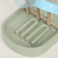 Soporte De Botella Para Bebé De Color Verde Multifuncional Portátil Con Estructura De Secado Removible Y Sistema De Drenaje - details 4