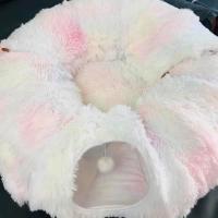 Cama De Gato De Peluche Con Tunnel Multifuncional Para Gatos De Interior Peephole Donut Fluffy Con Tunnel Cama Para Gatos Interior - details 5
