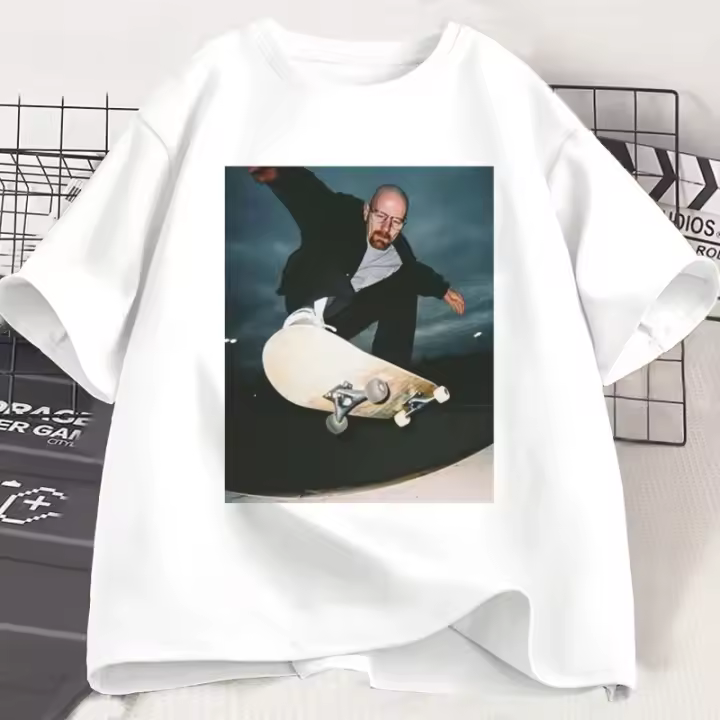 Camiseta Breaking Bad Heisenberg Para Hombres Y Mujeres Estilo Casual Gráfica Impresión Talla Grande Camiseta Tees De Polyester - 1