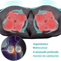 Masajeador De Hombros Y Cuello Shiatsu Con Calor U Shape Masa Profunda Masajeador Eléctrico Para Cuello Cintura Piernas Y Corporal - details 4