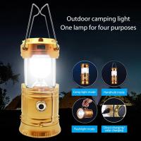 Lámpara Camping, Linterna de Camping, Lampara Camping Recargable, Linterno Solar Recargable, Faroles Portátiles LED Lámpara, Lampara Camping Solar Portátil Impermeable para acampar al Aire Libre [Clase de eficiencia energética A +++] - details 1