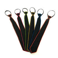 Corbatas luminosas hilo de neón Luminosos Fluorescentes  Luminous tie   Corbata luminosa para fiestas - details 1