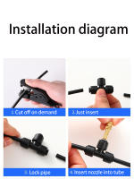 Sistema De Riego Para Jardín 5-20m Con Rojellones De Niebla Kit De Riego Automático Para Plantas Con Conector De Tubo PE 4/7 - details 12