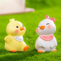Figura De Anime Pato Amarillo Pequeño Adorno Creativo Para Coche Accesorios De Decoración Miniatura Regalos - details 5