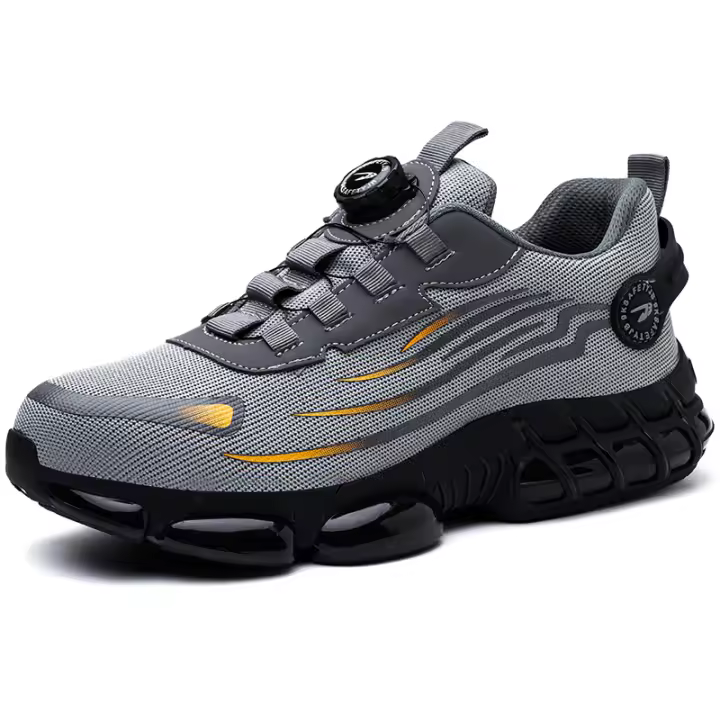 Zapatos De Seguridad Para Hombre Con Punta De Acero Y Asiento Antipinchazos Botas De Protección Con Suela De Goma Transpirables Talla True - 1