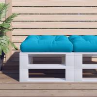 vidaXL Cojín para sofá de palets de tela 58x58x10 cm en color Beige/Gris/Taupé y más | acolchados duraderos para sofás de jardín terraza exterior - details 5