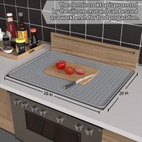 Mantel De Silicona Grande Para Estufa Multifuncional Con Drenaje Cubierta Protectora Para Inducción Resistente Al Calor - details 0