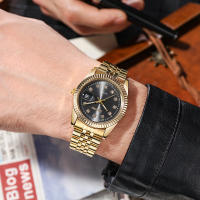 Reloj De Cuarzo Para Hombre De Marca Top Calidad Acero Completo Reloj De Pulsera De Lujo Moda Y Casual Sin Resistencia Al Agua - details 7