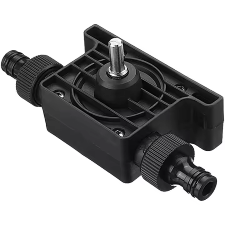 Porta taladro eléctrico Flow - Bomba estándar suministrada con dos conectores de mandril - 1