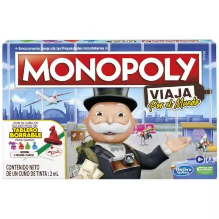 Juego de mesa Monopoly Viaja por el Mundo Hasbro Gaming - 1