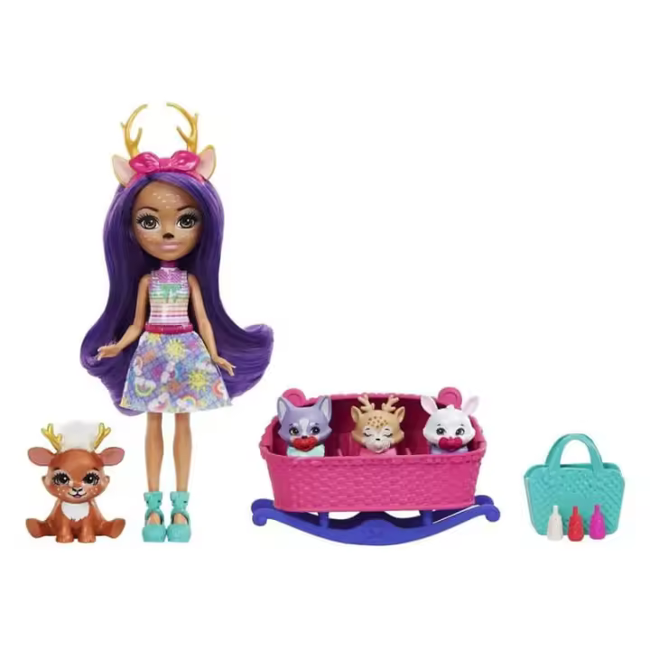 Enchant Muñeca Bebé Danessa Deer HLK84  - 1