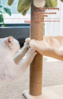 Gimnasio Para Gatos Con Dos Capas Torre De Subida Para Gatos Poste De Rasguño Con Bola Colgante Y Hamaca De Coco Árbol De Gatos Para Interior Madera De Pino Resistente Al Desgaste - details 2