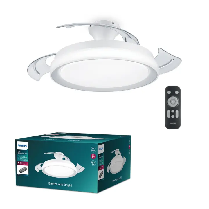 Ventilador Plegable de Techo Bliss 2024 DC Blanco Philips - 1