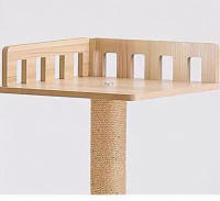 Árbol para Gatos, Torre Rascador para Gatos, 2 Casas de Madera, Plataformas Múltiples, con Juguete Colgante, Natural, 60CM*50CM*182CM - details 3