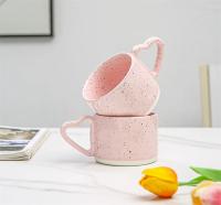 Taza De Café De Cerámica De 300ml Estilo Ins Forma De Corazón Con Mango Para Desayuno Leche Y Avena Regalo De San Valentín Universal Tamaño 9.3x7cm - details 4