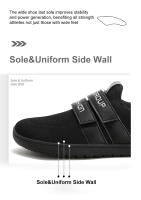Zapatos Deportivos Casuales Para Hombre Antideslizantes Resistentes Al Desgaste Con Coloreado Bloqueado Y Velcro Suela Respirable Moda Transversal - details 6