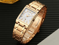 Reloj De Hombre WWOOR Oro Cuadrado Marca Top Lujo Reloj De Pulsera Acero Inoxidable Impermeable Movimiento De Cuarzo Romano - details 16