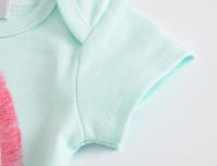 Lote De 3/6 Piezas Ropa Bebé Para Niñas Y Niños Recién Nacidos Camisetas Cortas De Algodón Bodysuit 0-12 Meses Ropa De Verano Unisex - details 4