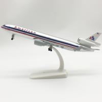 Nueva Modelo De Avión KLM Airlines De 20cm MD 11 Metálico Con Ruedas Y Aterrizaje Escala 1:400 Para Coleccionistas Y Juguetes - details 10