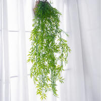 Plantas Artificiales Colgantes 105cm Hojas De Arce Falsas Vínculos De Plástico Para Decoración De Jardín Y Hogar Toque Real - details 1