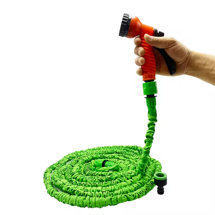 Manguera Mágica Expansible Para Jardín Y Lavado De Coche Con 7 Funciones De Rociado Gun De Agua Suministros Para Jardinería - 1