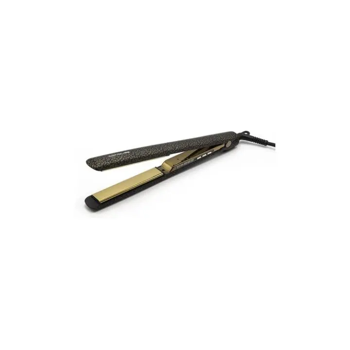 Corioliss C3 Professional Titanium Plates Hair Straightener for Women UK Plug Leopard Gold Soft Touch - 1