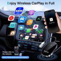 Adaptador CarPlay inalámbrico para automóvil, convierta CarPlay con cable a inalámbrico, Carplay+Auto 2 en 1, adaptador inalámbrico Plug and Play Car Play, compatible con iPhone Conexión perfecta multiusuario (negro) - details 0