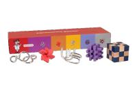 Set 5 en 1 los Imposibles rompecabezas FSC 100%. CP061 Fabricados con maderas certificadas y metal. Línea  Aquamarine games - details 0
