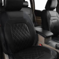 Funda De Asiento De Coche Universal De Cuero PU 9 Piezas Protección Completa Impermeable Para Interior Del Auto Adecuado Para Todas Las Estaciones - details 4