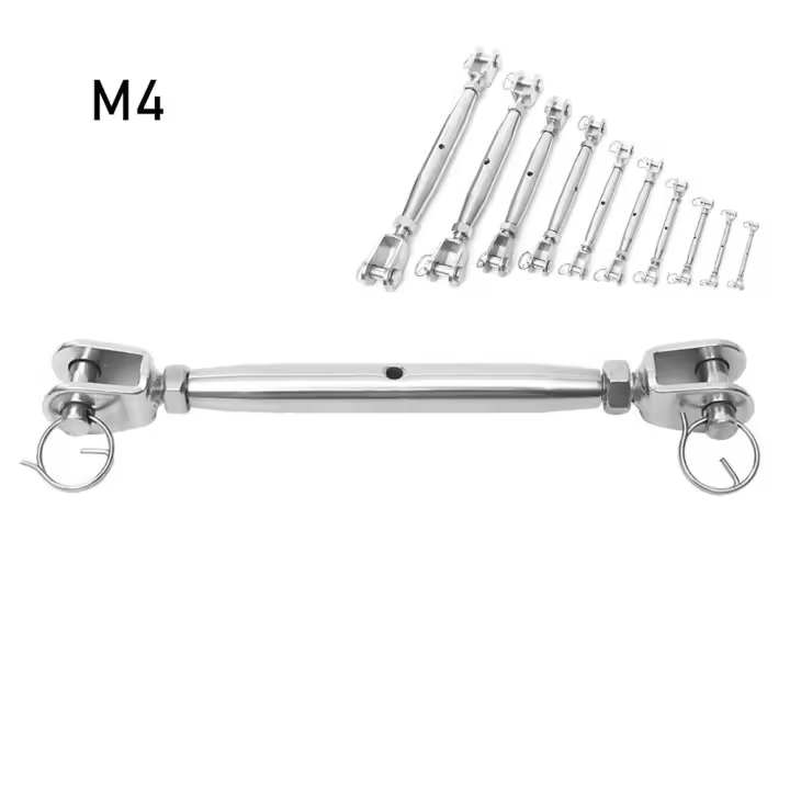 Ajustador De Tensión De Acero Inoxidable 304 M5-M12 Para Amarre Marítimo Abrazadera De Cuerpo Cerrado Herramienta De Metal Para Artesanía - 1