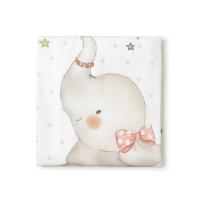 INTERBABY SET DE 2 PIEZAS FUNDA NORDICA CON RELLENO + CHICHONERA MODELO ELEFANTE ROSA / AZUL - details 2