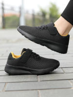 Zapatillas De Correr Para Niños Transpirables Zapatillas Deportivas Para Niñas Ligeras Con Ojos De Malla Negros Para Todas Las Estaciones - details 5