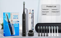 cepillo eléctrico，Cepillo de dientes eléctrico sónico para adultos, 8 cabezales, blanqueamiento Dental ultrasónico inteligente, recargable - details 14