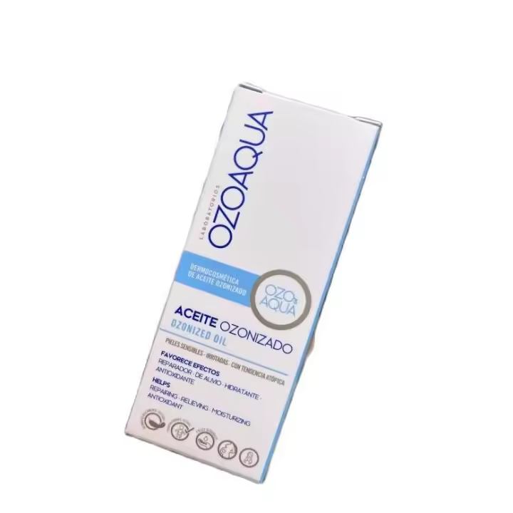 Ozoaqua Aceite Ozonizado 15ml, Reparador, Antioxidante, Hidratante. Para pieles sensibles, irritadas y con tendencia atópica. SIN PERFUMES - 1