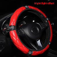 Funda De Volante De Coche Brillante En Forma De Corona De Diamante De 1 Pie De Cuero Sintético Adecuada Para 14.5-15 Pulgadas Sin Anillo Interno - details 0