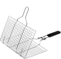 Cesta De Asado En Acero Inoxidable Con Sello Antideslizante Para Carne Y Vegetales Herramienta De Barbecue Resistente Al Calor Fácil De Limpiar Para Picnics Y Fiestas - details 0