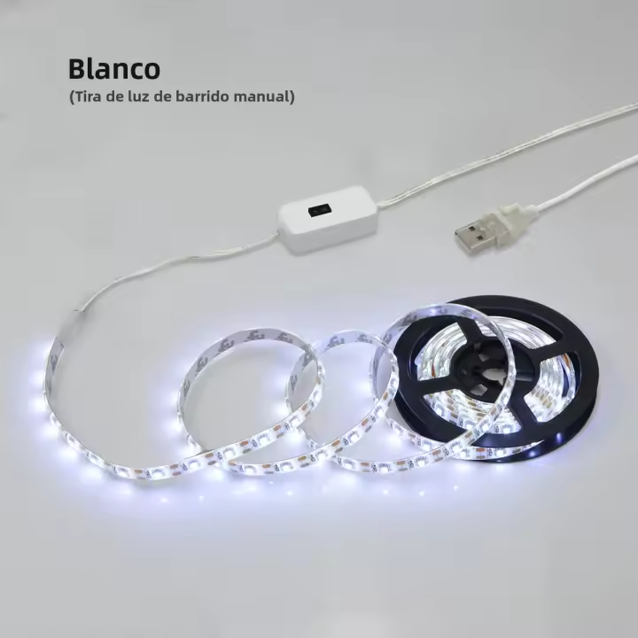 Espejo De Vestíbulo Con Sensor De Movimiento Hidrofobo Luz LED USB Para Iluminación De Dormitorio Y Maquillaje Cinta De Luces Para Espejo 5V - 1