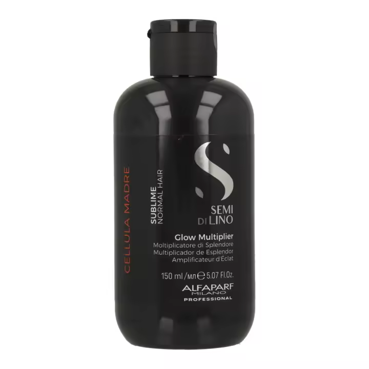 Alfaparf semi di lino sublime cell madre glow multiplier 150 ml, concentrado reestructurante para mezclarlo exclusivamente con semi di lino cellula madre beauty genesis. - 1