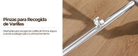 Burro Ropa Resistente Perchero de Pie con Ruedas para Vestidor 106 x 55.6 x 139-164 cm Capacidad de Carga Máx. de 113kg - details 3