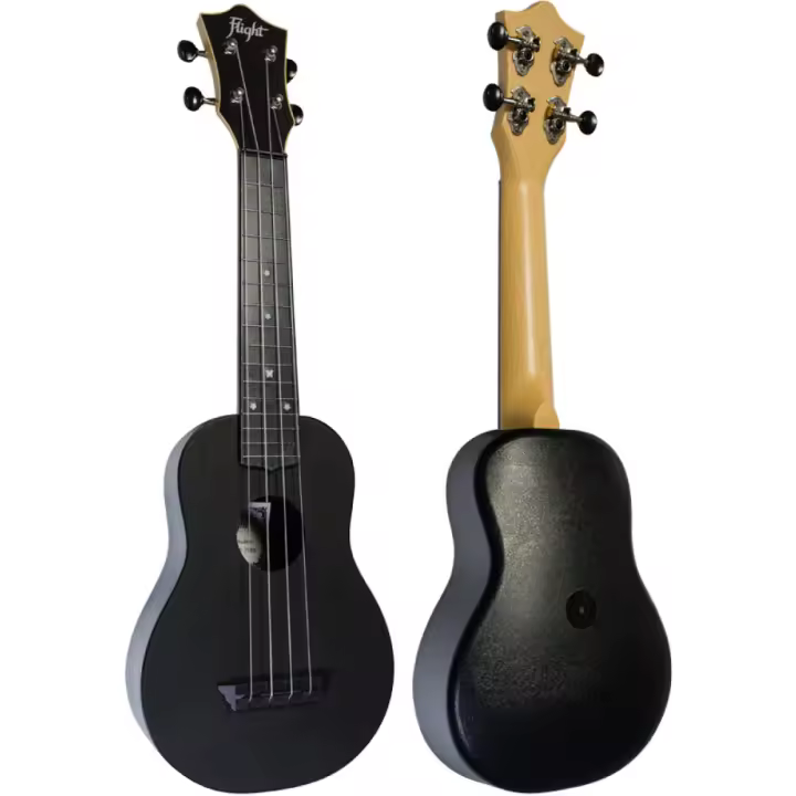 Ukelele Soprano Flight TUS-35BK Travel Negro - 1