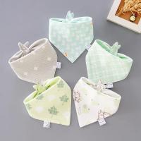 5PCS/LOT Pañuelos Para Bebé Triángulo De Algodón Con Estampado De Dibujos Animados Toalla De Saliva De Algodón Para Bebés Niños Y Niñas De 1-3 Años Accesorios Para Bebés - details 4
