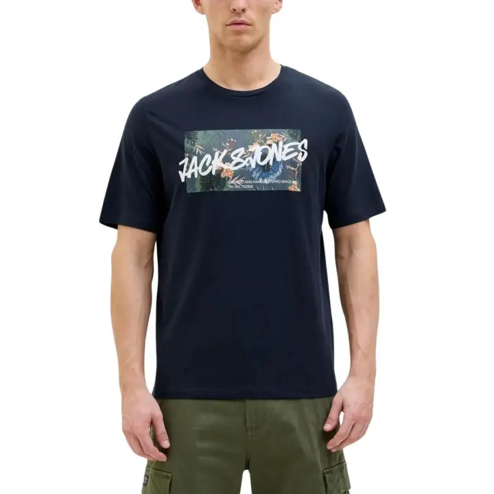 JJHAWAII SHAPE TEE SS CREW NECK  Sky Captain - 1