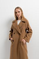 Abrigo cuello solapa para mujer color beige cierre cruzado :  Elabrigo largo de cuello solapa para mujer color beige cierre botones un básico imprescindible en tu armario, que te durará muchos años y que nunca pasará de moda - details 0