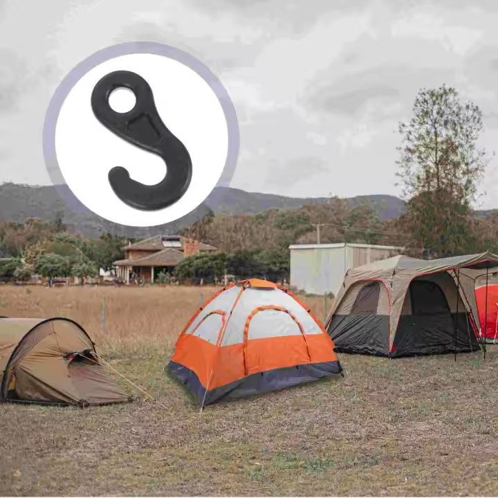 10Pcs Ganchos Profesionales Para Tienda De Campaña Correa De Tenda Portátil Gancho Fijo Para Exteriores Accesorios De Tienda De Camping - 1