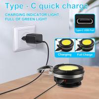 Linterna De Bolsillo LED COB Portátil Con Abrebotellas Luz De Trabajo Miniatura Recargable Tipo C Para Camping Al Aire Libre - details 6