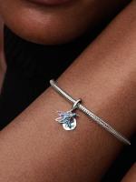Pandora - Charm Doble Colgante de Colibrí Soñador-Plata de Lei - details 2