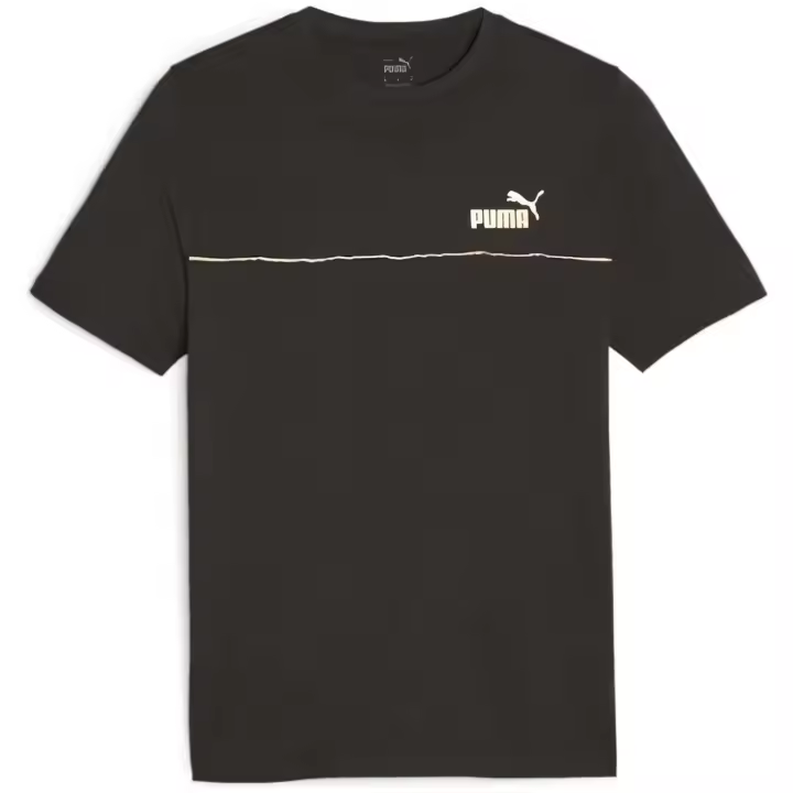 Camiseta de Manga Corta Puma Ess+ Minimal Gold para hombre en color negro - 1