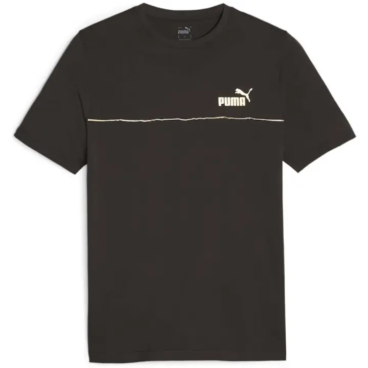 Camiseta de Manga Corta Puma Ess+ Minimal Gold para hombre en color negro - 1