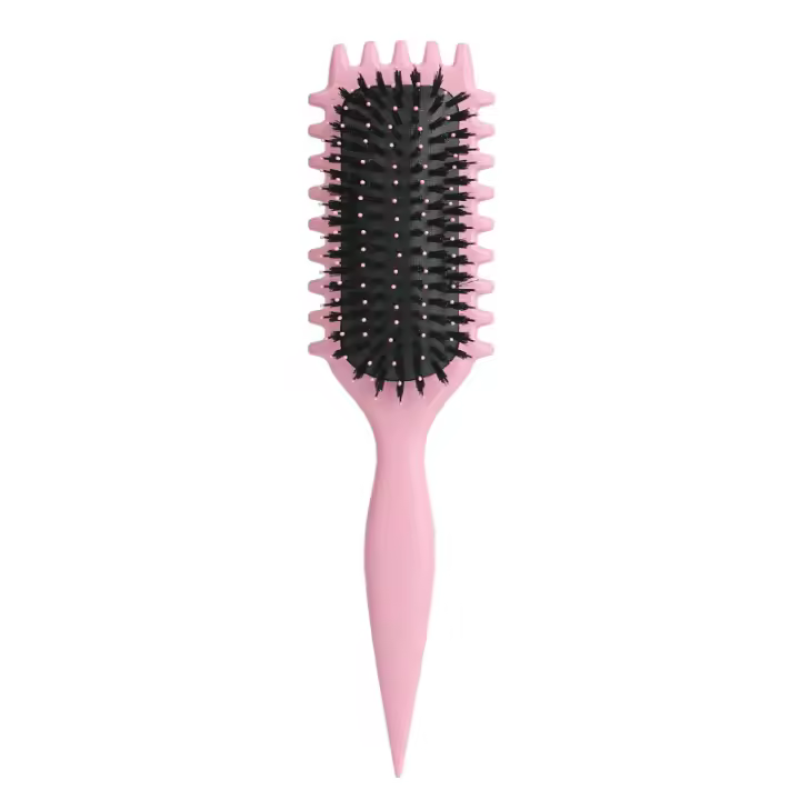 Bounce Curl Brush, Bounce Curl Defining Brush, Boar Bristle Hair Brush Styling Green - 1