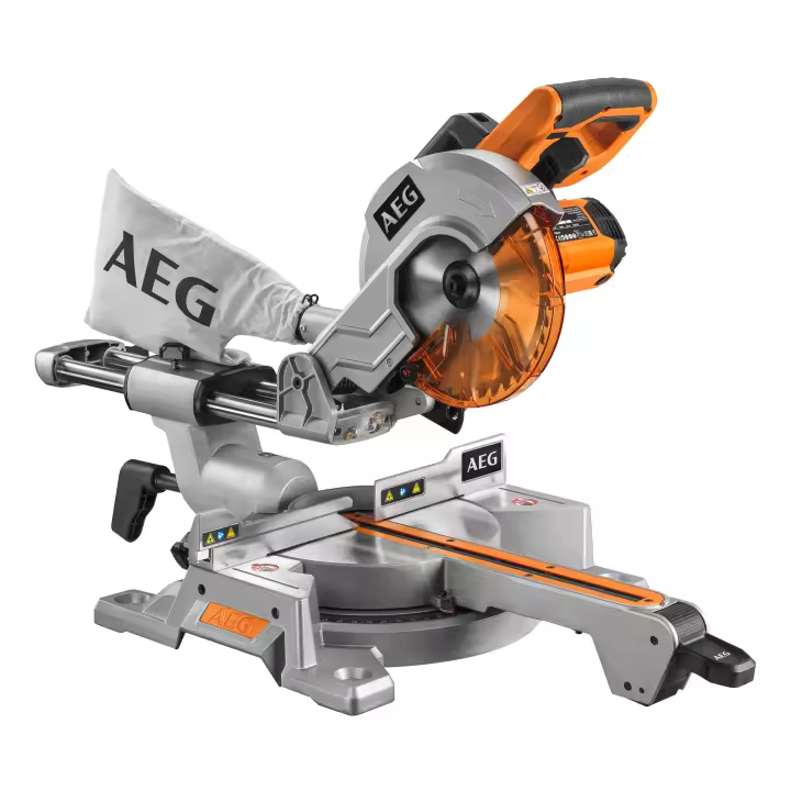 Ingletadora Telescópica AEG 1.500W 216mm - Disco 216x30mm - Capacidad 65x305mm - 1